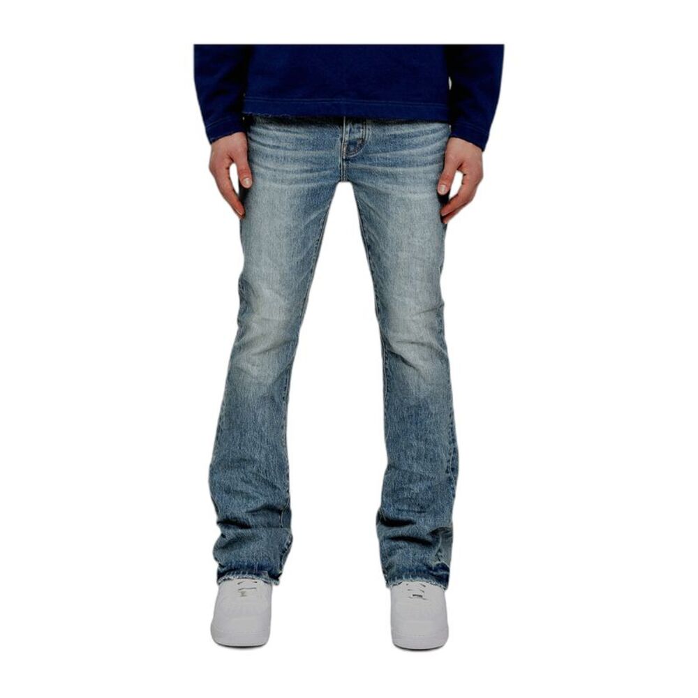 Purple Brand Bootcut Jeans Flare Worn Mens Blue P004